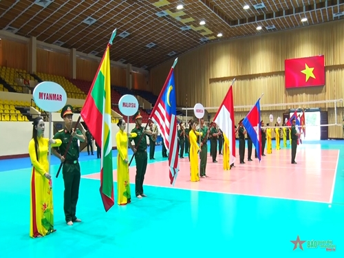 Quân khu 7 sẵn sàng cho Giải bóng chuyền nam Quân đội các nước ASEAN năm 2023